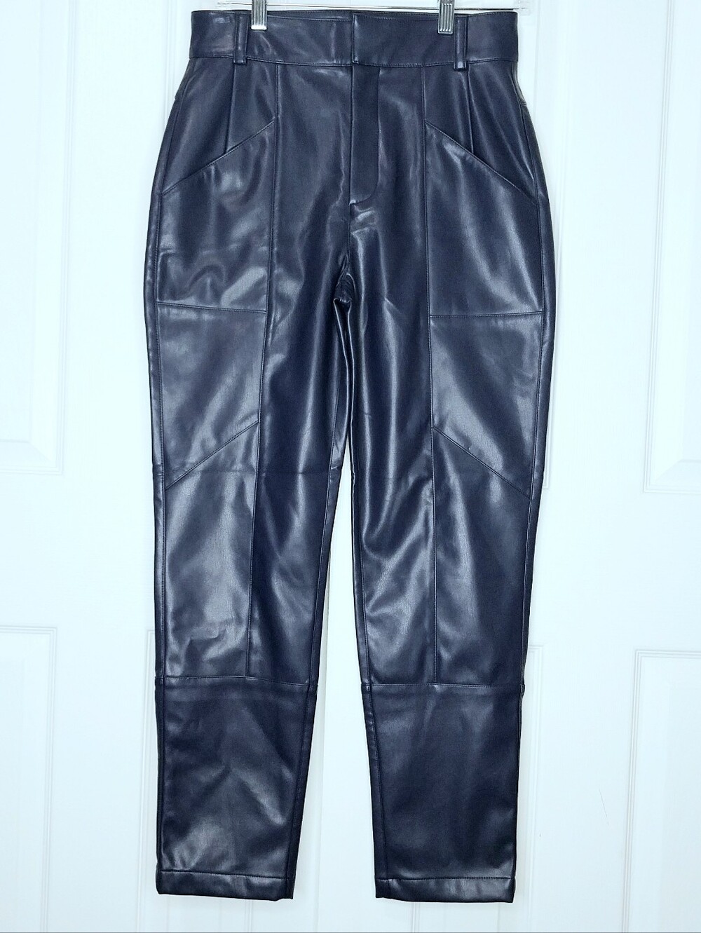 Ronny Kobo‎ High-Waisted Katie Faux Leather Ankle Pants, NEW, Size 4